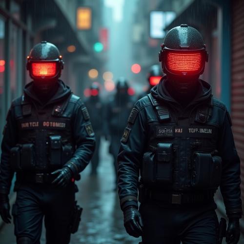 freepik  officers-in-cybernetic-gear-patrol-a-rainy-alley-g  2675-Copia